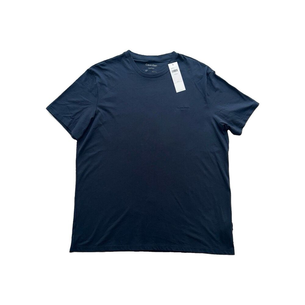 NWT Calvin Klein Liquid Touch Crewneck T-Shirt Ink Navy Blue Size XL X-Large Men